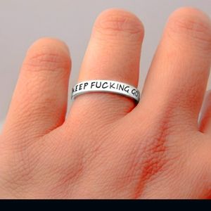 New!! Inspirational Engraved Band Size 7